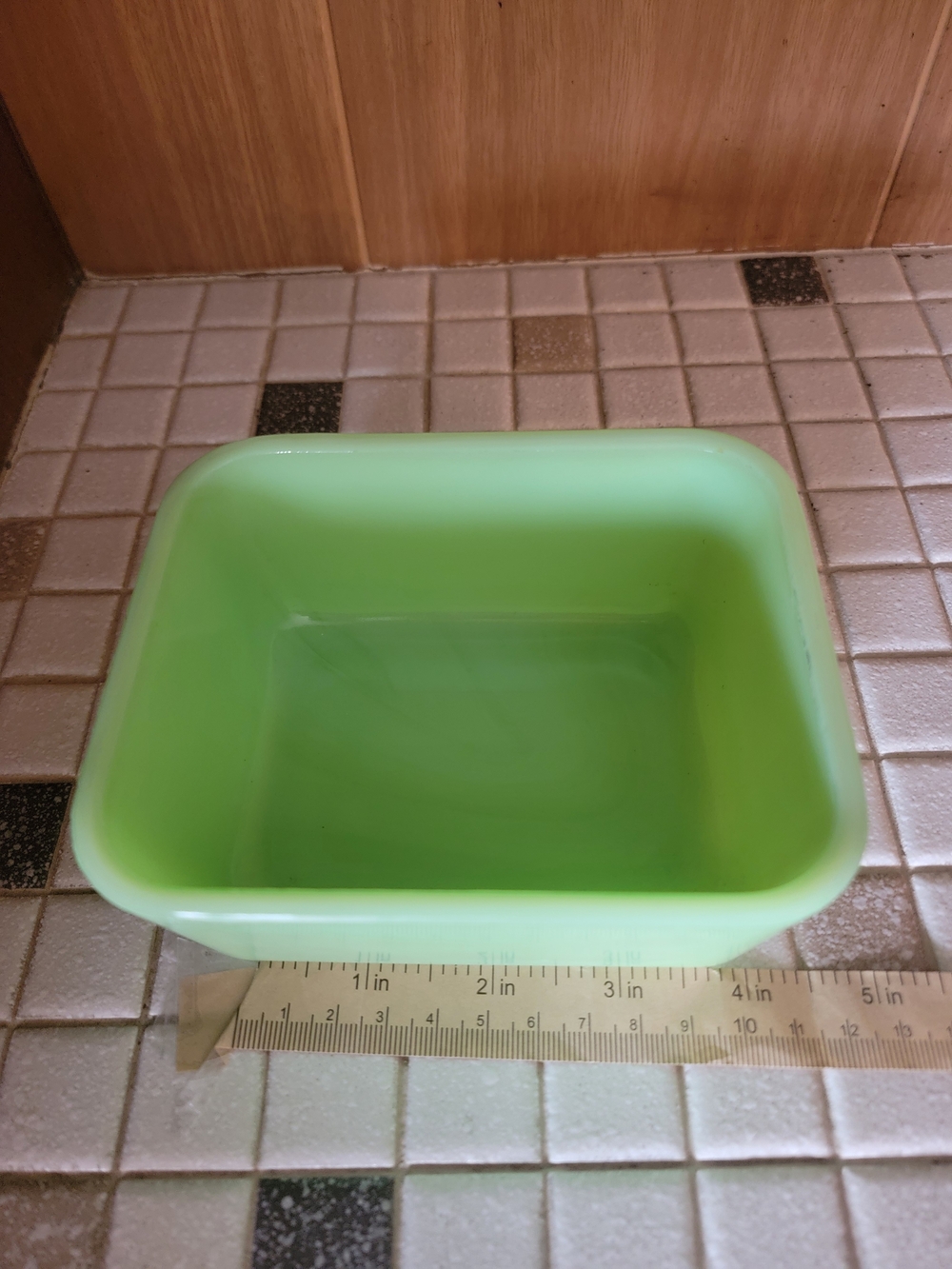 Vintage McKee Jadeite Green Glass Refrigerator Bowl W/O Lid
